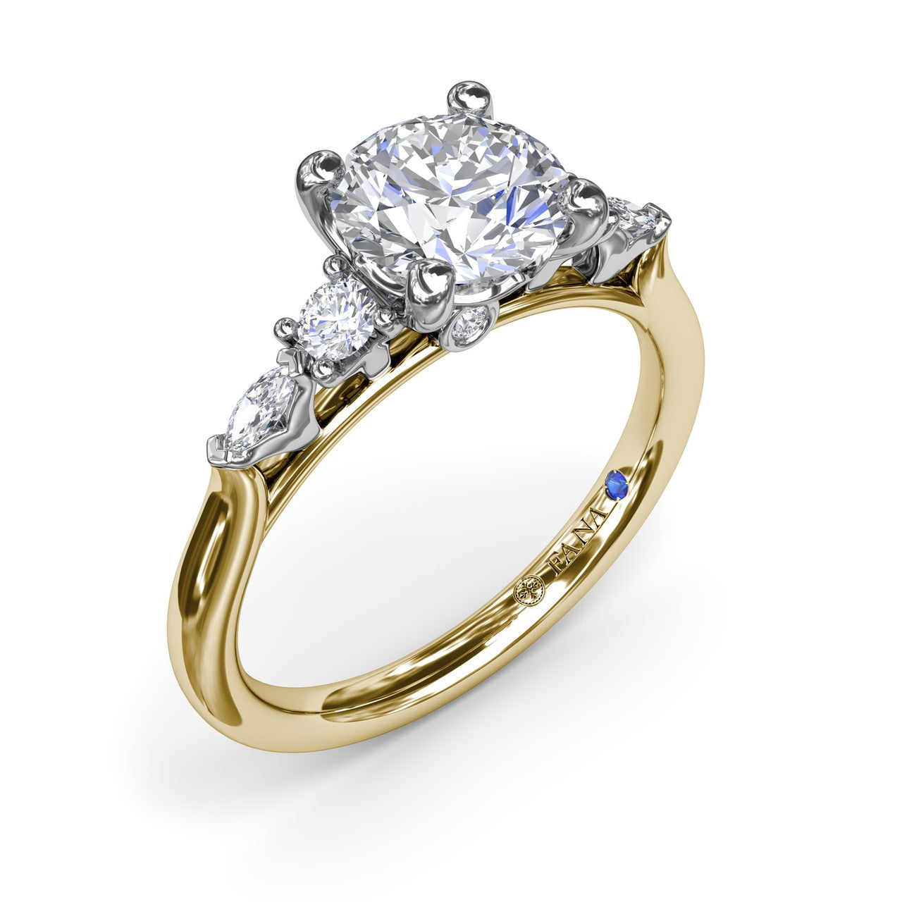 S4307-14kt-Yellow-White