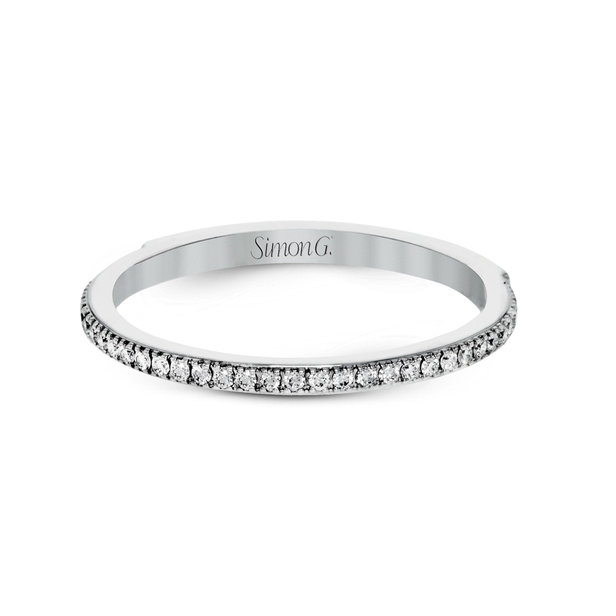 Oval - cut Engagement Ring & Matching Wedding Band in 18k Gold with Diamonds - Simon G. Jewelry