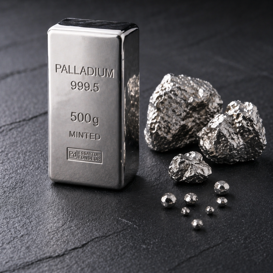 Palladium jewelry metal