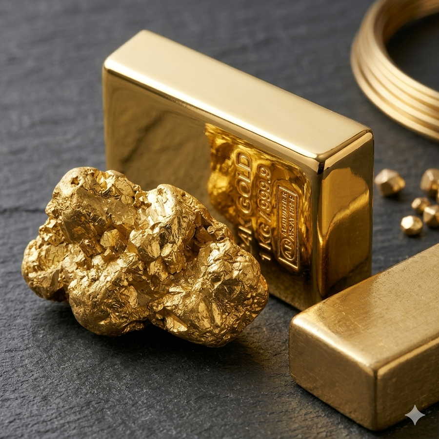 Gold jewelry metal