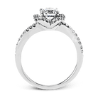 Engagement Ring in 18k Gold with Diamonds - Simon G. Jewelry