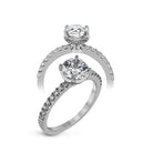 Engagement Ring in 18k Gold with Diamonds - Simon G. Jewelry