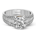 Engagement Ring in 18k Gold with Diamonds - Simon G. Jewelry
