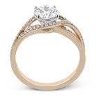 Engagement Ring in 18K Gold with Diamonds - Simon G. Jewelry