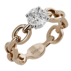 Engagement Ring in 18k Gold with Diamonds - Simon G. Jewelry