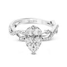 Pear - Cut Criss - Cross Engagement Ring In 18k Gold With Diamonds - Simon G. Jewelry
