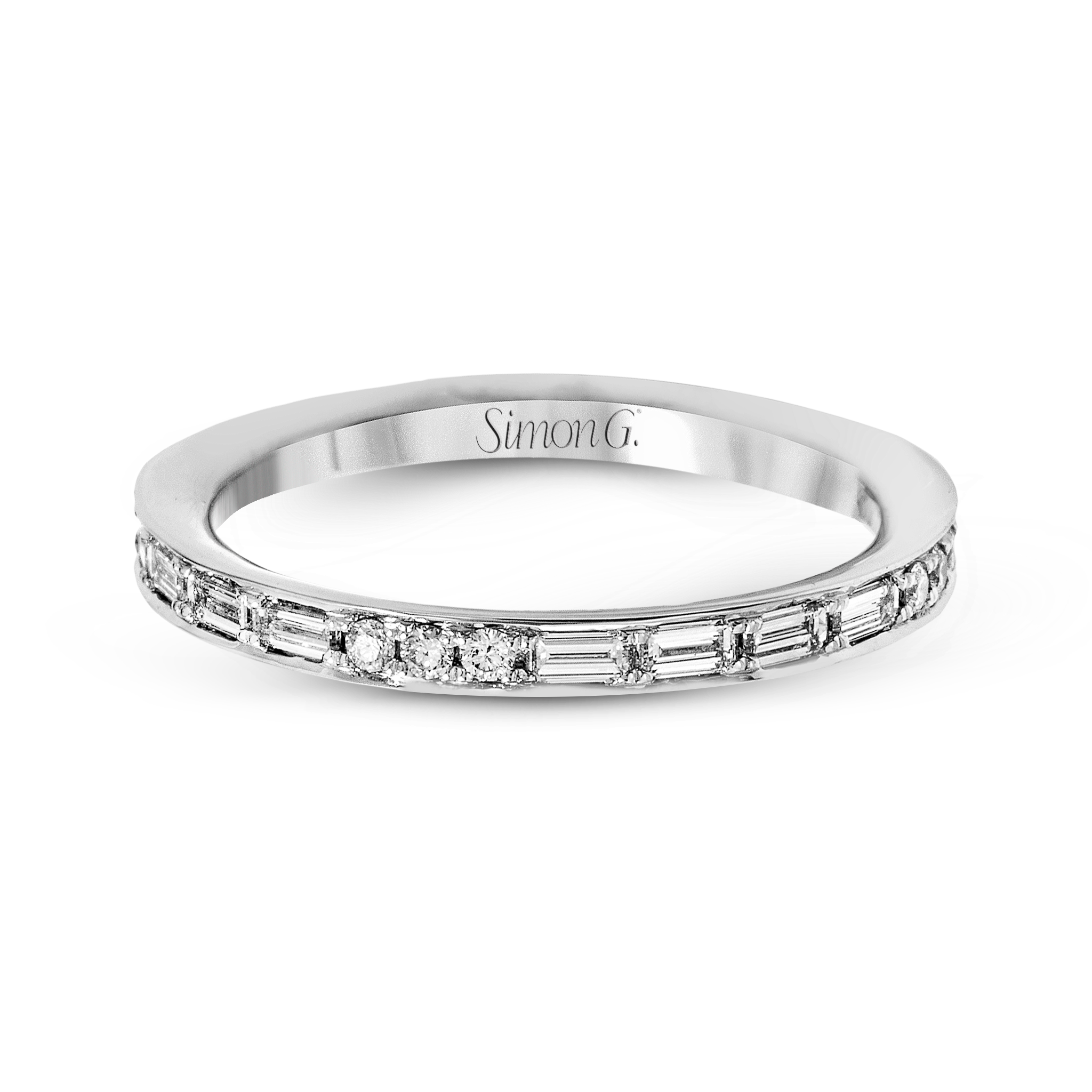 Pear - cut Engagement Ring & Matching Wedding Band in 18k Gold with Diamonds - Simon G. Jewelry
