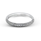 Pear - cut Engagement Ring & Matching Wedding Band in 18k Gold with Diamonds - Simon G. Jewelry