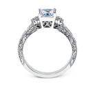 Princess - cut Engagement Ring in 18k Gold with Diamonds - Simon G. Jewelry