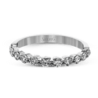 Round - cut Engagement Ring and Matching Wedding Band in 18k Gold with Diamonds - Simon G. Jewelry