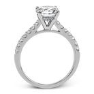Round - cut Engagement Ring in 18k Gold with Diamonds - Simon G. Jewelry