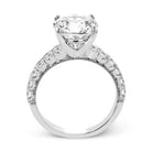 Round - cut Engagement Ring in 18k Gold with Diamonds - Simon G. Jewelry