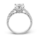 Round - cut Engagement Ring in 18k Gold with Diamonds - Simon G. Jewelry