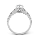 Round - Cut Engagement Ring In 18k Gold With Diamonds - Simon G. Jewelry