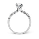 Round - Cut Engagement Ring In Platinum With Diamonds - Simon G. Jewelry
