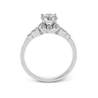 Round - cut Engagement Ring & Matching Wedding Band in 18k Gold with Diamonds - Simon G. Jewelry