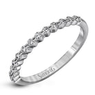 Round - cut Engagement Ring & Matching Wedding Band in 18k Gold with Diamonds - Simon G. Jewelry