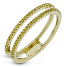 Round - cut Engagement Ring & Matching Wedding Band in 18k Gold with Diamonds - Simon G. Jewelry