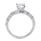 Round - cut Engagement Ring & Matching Wedding Band in 18k Gold with Diamonds - Simon G. Jewelry
