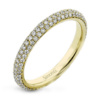 Round - cut Engagement Ring & Matching Wedding Band in 18K Gold with Diamonds - Simon G. Jewelry