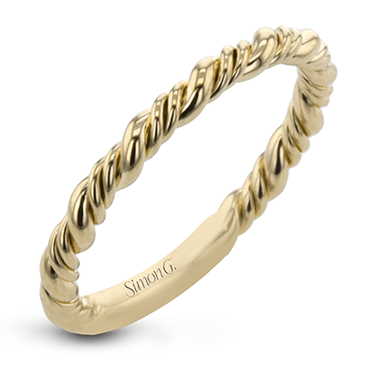 Twist Wedding Set Rings in 18K gold - Simon G. Jewelry