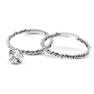 Twist Wedding Set Rings in 18K gold - Simon G. Jewelry