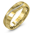 Wedding Band in 18k Gold with Diamonds - Simon G. Jewelry