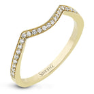 Wedding Band in 18k Gold with Diamonds - Simon G. Jewelry