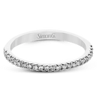 Wedding Band in 18k Gold with Diamonds - Simon G. Jewelry