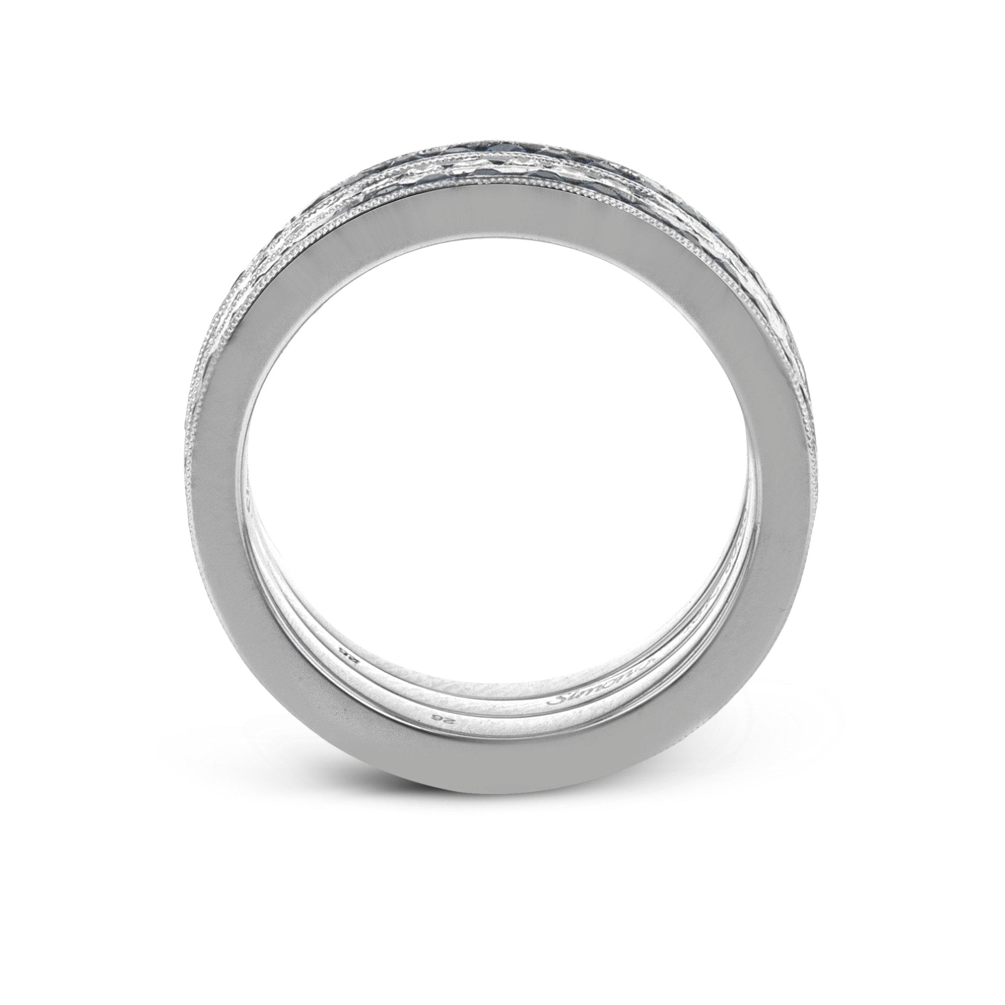 Wedding Band Set In 18k Gold With Diamonds - Simon G. Jewelry