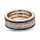 Wedding Band Set In 18k Gold With Diamonds - Simon G. Jewelry