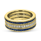 Wedding Band Set In 18k Gold With Diamonds - Simon G. Jewelry