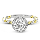 Wedding Set in 18k Gold with Diamonds - Simon G. Jewelry