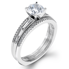 Wedding Set in 18k Gold with Diamonds - Simon G. Jewelry