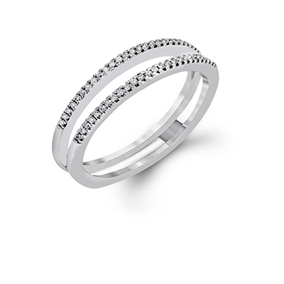 Wedding Set in 18k Gold with Diamonds - Simon G. Jewelry